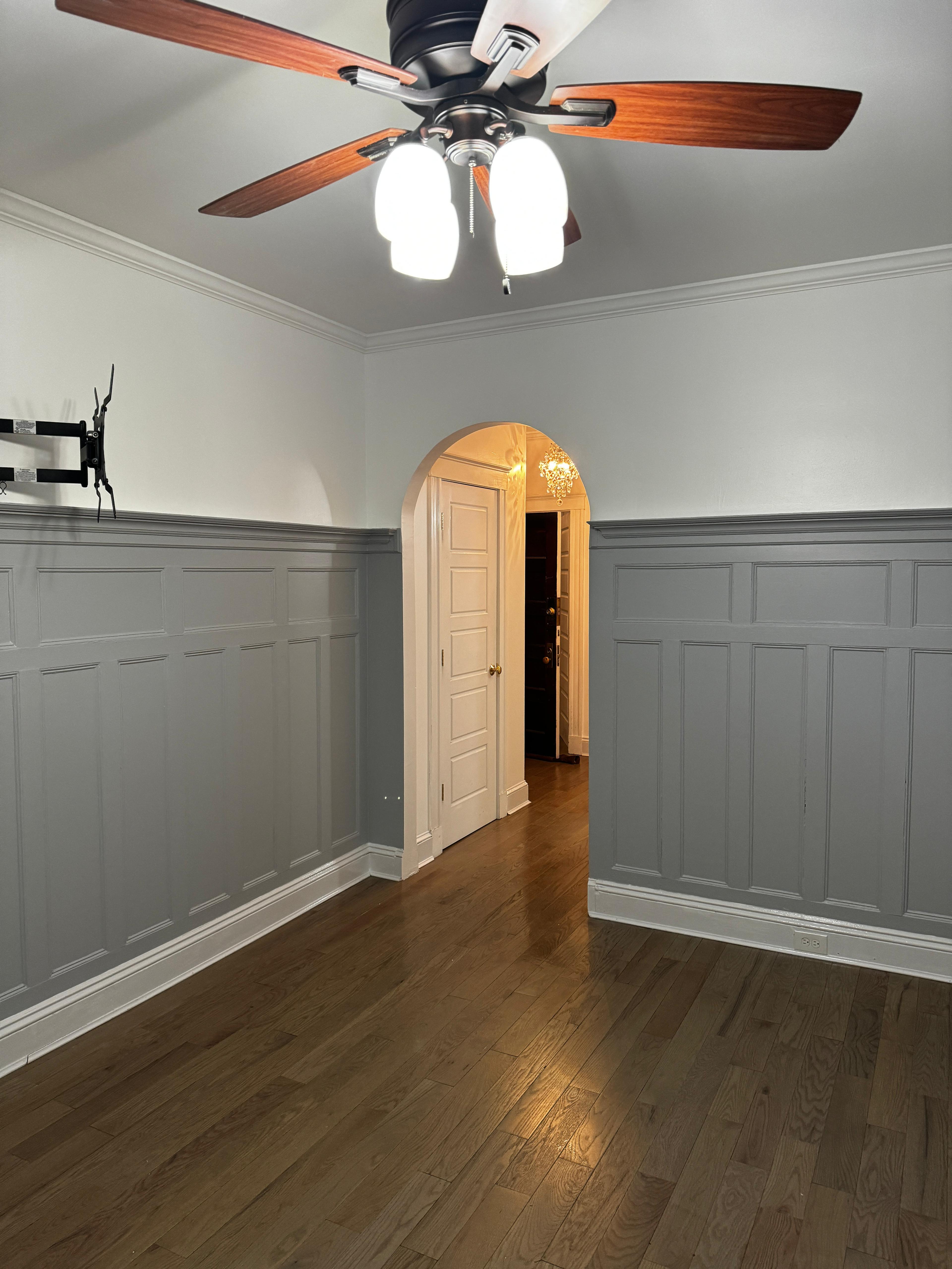 Interior room after renovation