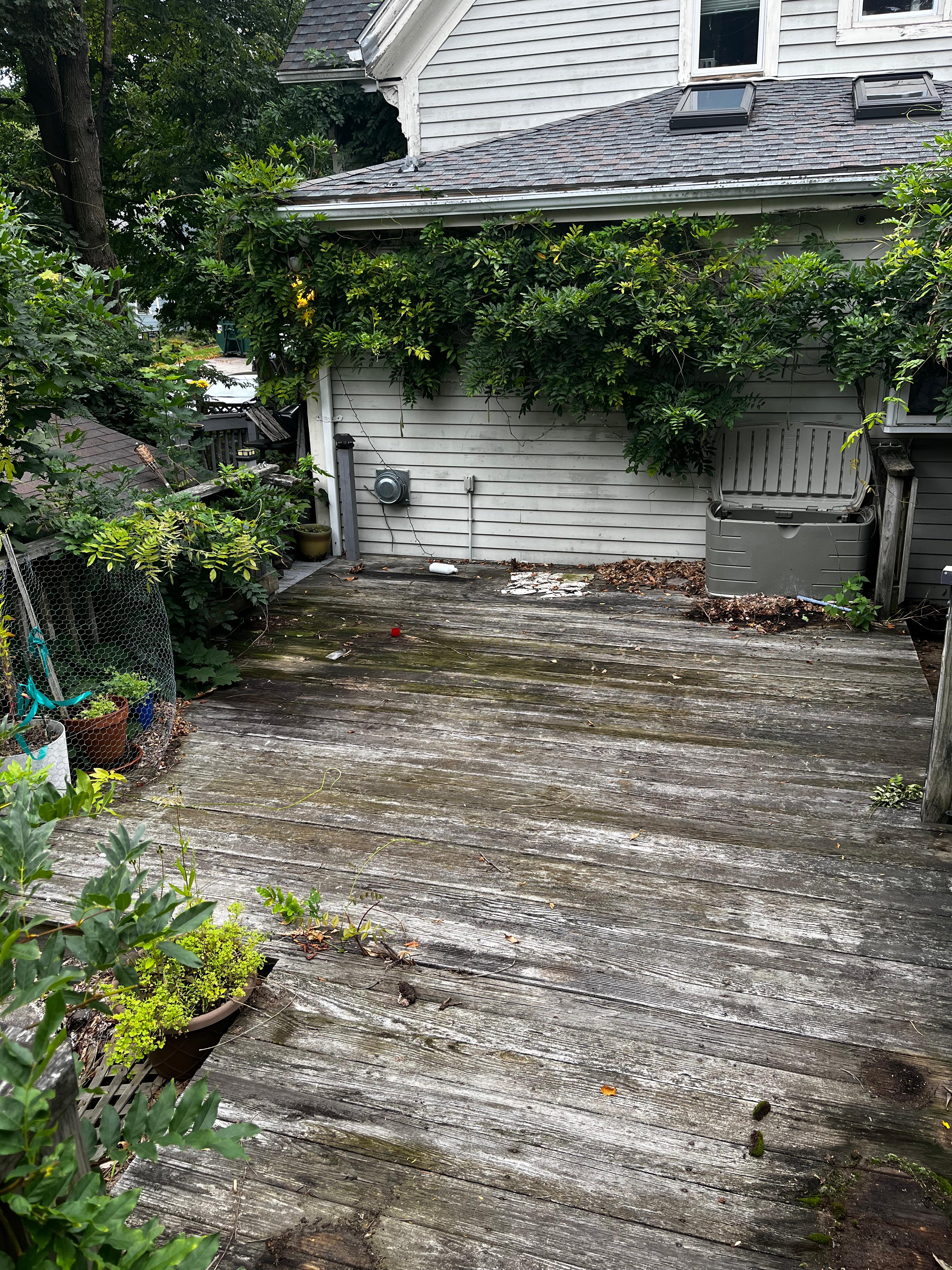 Deck before restoration