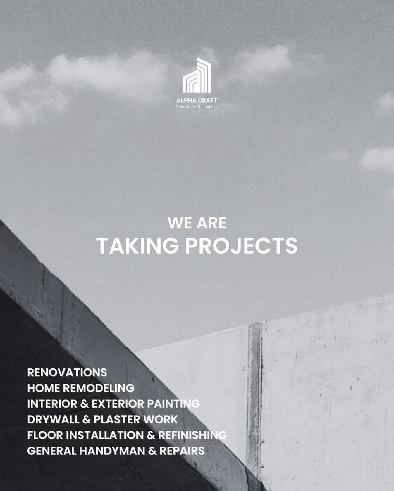 We are taking projects – services list